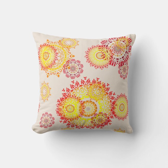 Autumn Circles Pillow (Front)