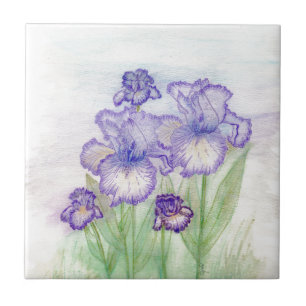 Autumn Circus and Art Deco Iris' Tile