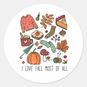  Autumn  Classic Round Sticker