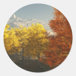 Autumn Classic Round Sticker