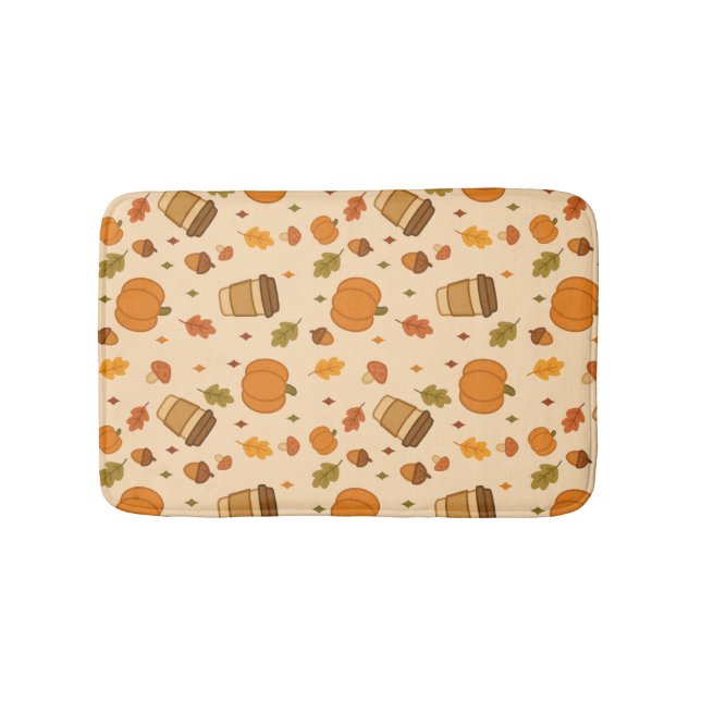 Autumn Coffee Bath Mat (Front)
