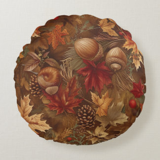Autumn Collection – Beauty of Fall - Round Pillow