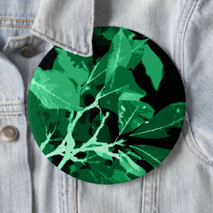Autumn colors, leaves 7 6 cm round badge