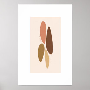 autumn colors/minimalistic abstract poster