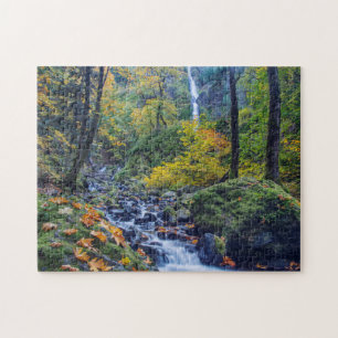 Autumn Colour Along Starvation Creek Falls 2 Jigsaw Puzzle