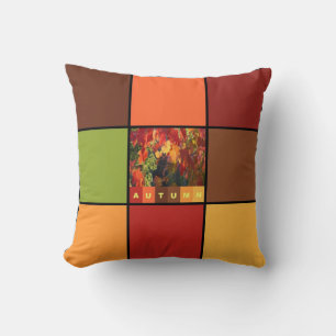 Autumn Colour Blocks Cushion