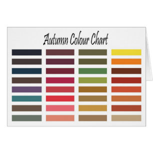 Autumn colour chart