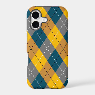 Autumn Colour Geometric Plaid Yellow Brown Pattern