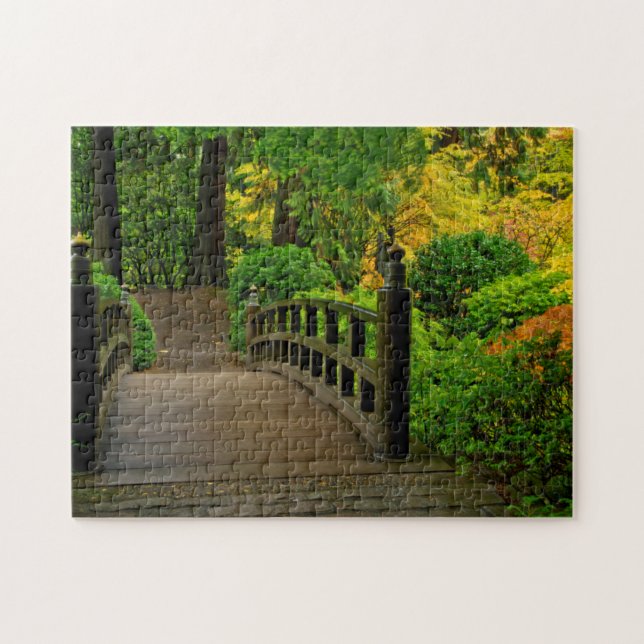Autumn Colour, Portland Japanese Garden Jigsaw Puzzle (Horizontal)