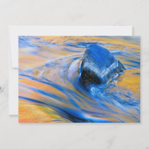 Autumn Colour Water Abstract Card