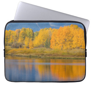 Autumn Coloured Aspen Trees Laptop Sleeve