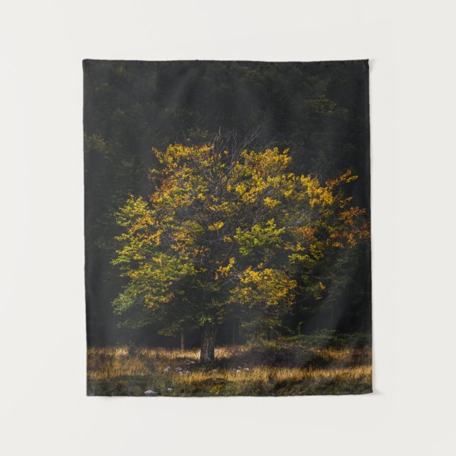 Autumn coloured tree tapestry (Front)