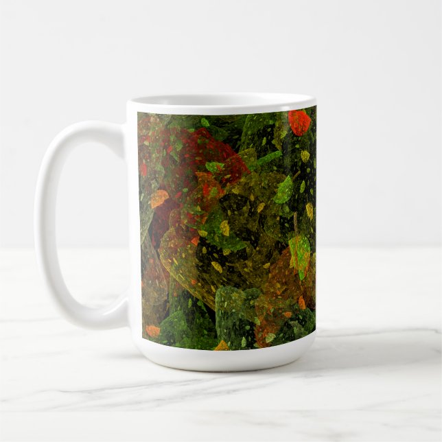 Autumn colourful decorative design coffee mug (Left)