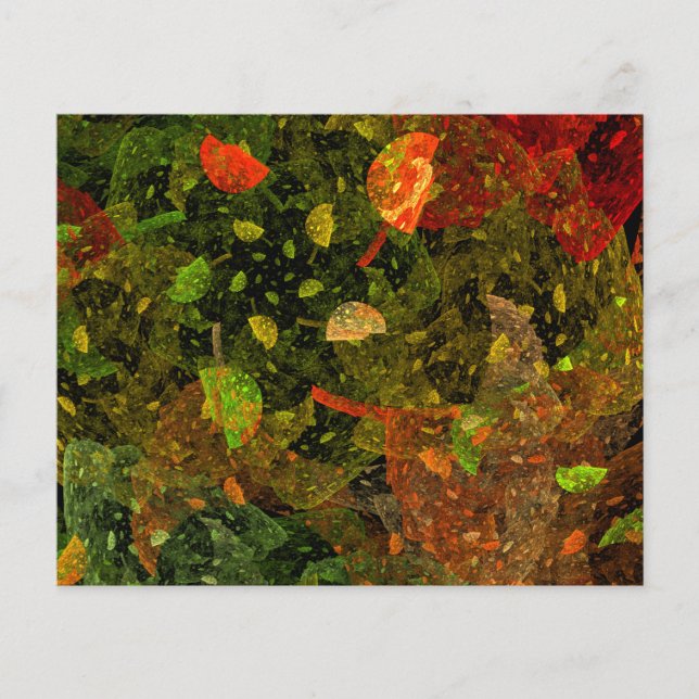 Autumn colourful decorative design flyer (Front)