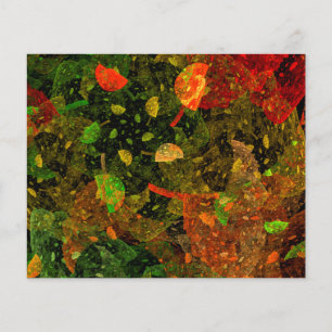 Autumn colourful decorative design flyer