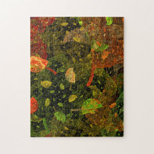 Autumn colourful decorative design jigsaw puzzle