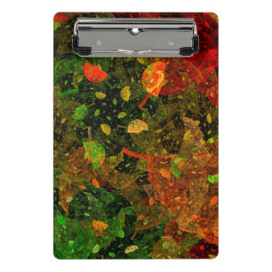Autumn colourful decorative design mini clipboard