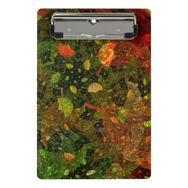 Autumn colourful decorative design mini clipboard (Front)