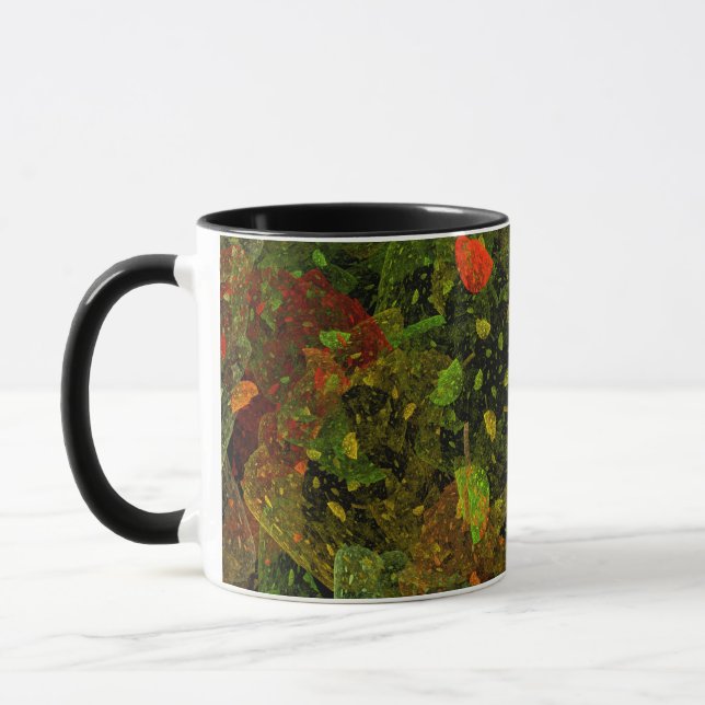 Autumn colourful decorative design mug (Left)