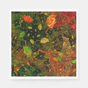 Autumn colourful decorative design napkin