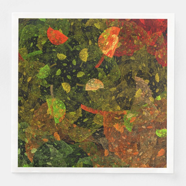 Autumn colourful decorative design napkin (Front)