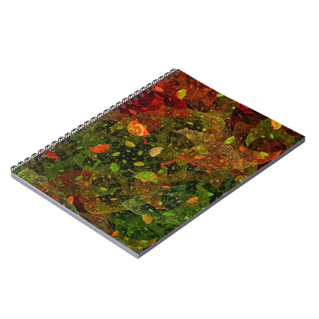 Autumn colourful decorative design notebook (Left Side)