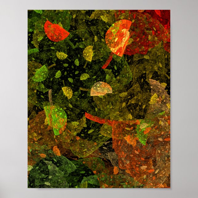 Autumn colourful decorative design poster (Front)