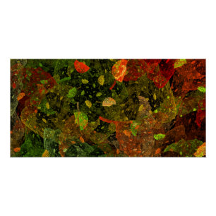Autumn colourful decorative design poster