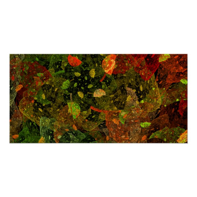 Autumn colourful decorative design poster (Front)