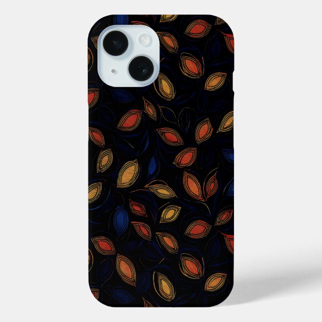 Autumn Colours Abstract Pattern Case-Mate iPhone Case (Back)