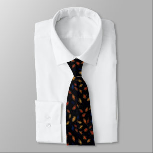 Autumn Colours Abstract Pattern Tie