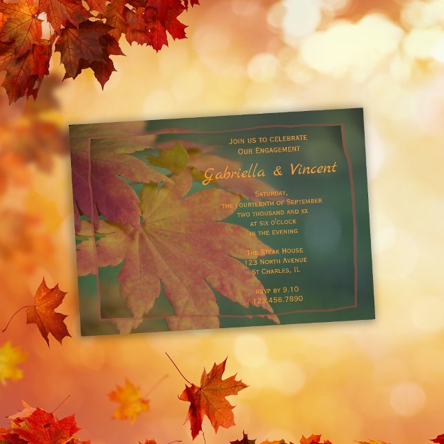 Autumn Colours Engagement Party Invitation (Creator Uploaded)