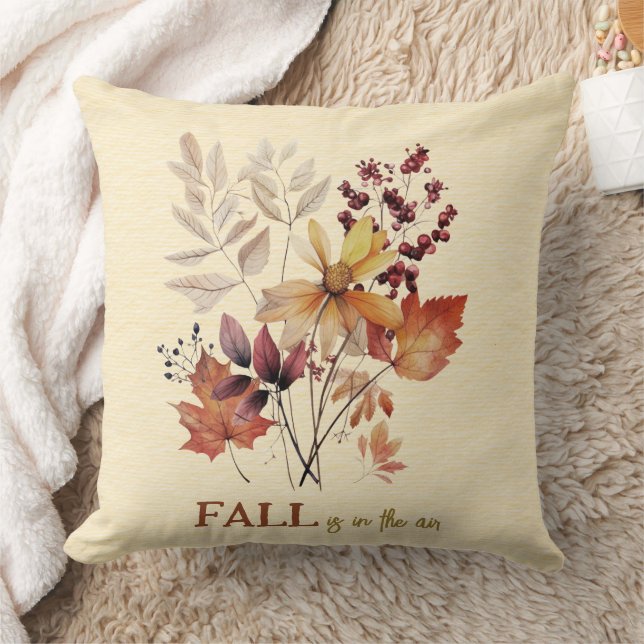 Autumn Colours Fall In the Air Forest Leaf Bouquet Cushion (Blanket)