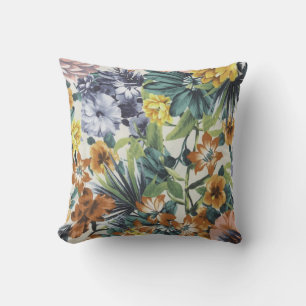 Autumn Colours Floral Cushion