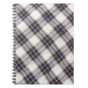Autumn Colours Gingham Ecological Cotton Notebook