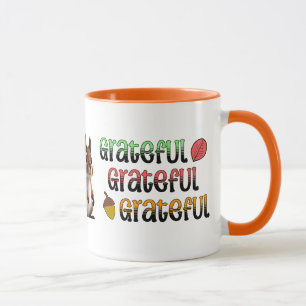 Autumn Colours   Grateful Squirrel Mug