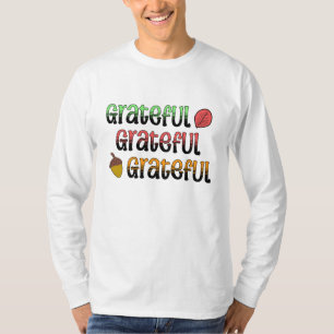 Autumn Colours   Grateful   T-Shirt