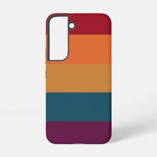 Autumn Colours Horizontal Stripes Graphic Art Samsung Galaxy Case