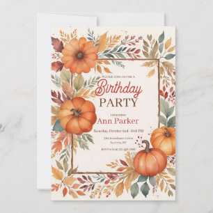 Autumn Colours Invitation