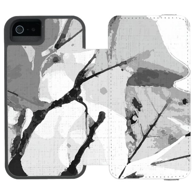 Autumn colours, leaves 2 incipio iPhone wallet case (Folio Open)