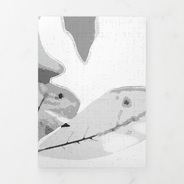 Autumn colours, leaves 2 Tri-Fold holiday card (Cover)