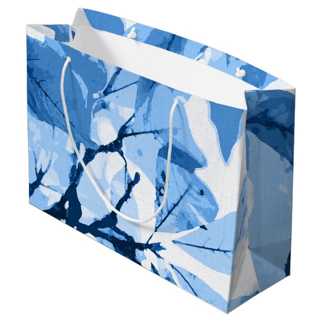 Autumn colours, leaves 4 large gift bag (Back Angled)
