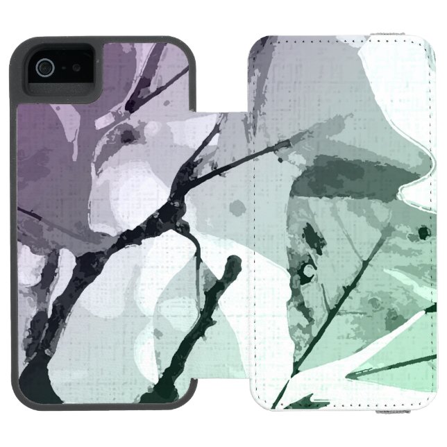 Autumn colours, leaves 5 incipio iPhone wallet case (Folio Open)
