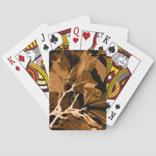 Autumn colours, leaves 6 playing cards