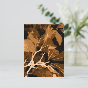 Autumn colours, leaves 6 postcard