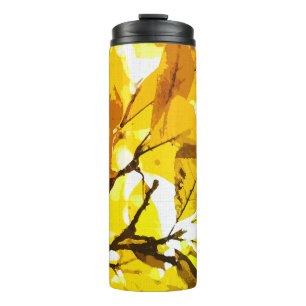 Autumn colours, leaves thermal tumbler