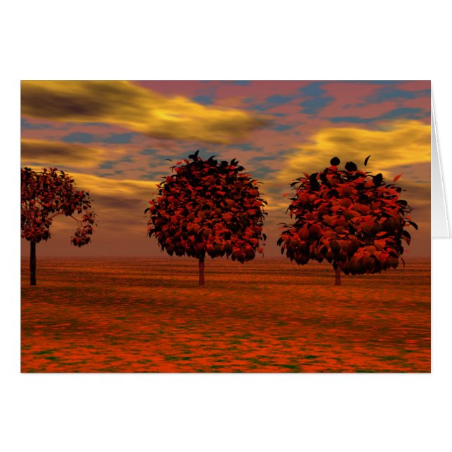 Autumn Colours Maple Trees Art Gifts (Front Horizontal)