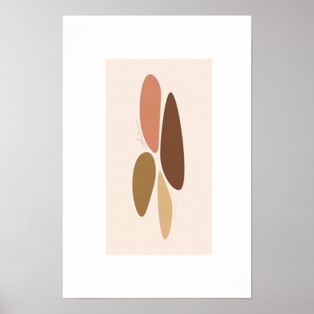autumn colours/minimalistic abstract poster (Front)