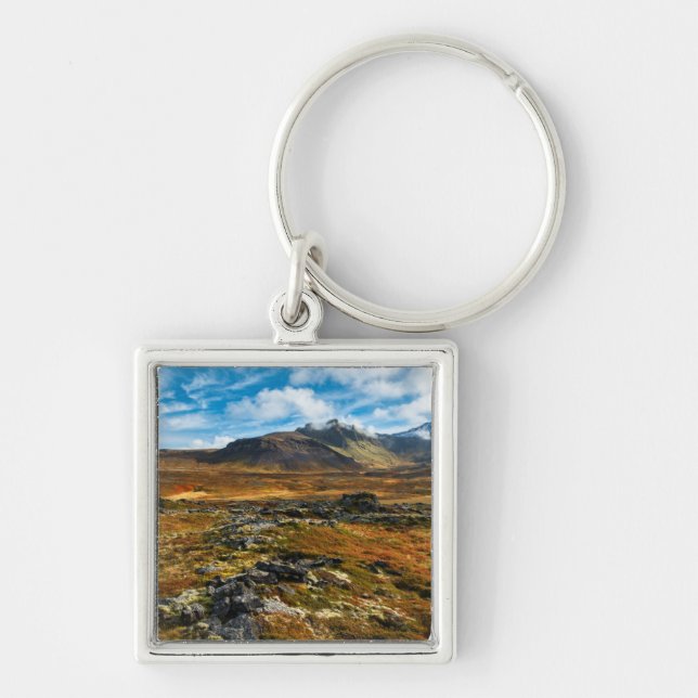 Autumn colours on the landscape key ring (Front)