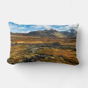 Autumn colours on the landscape lumbar cushion